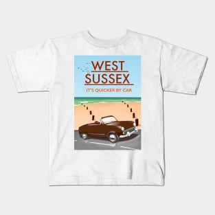 West Sussex "It's Quicker By Car" Kids T-Shirt